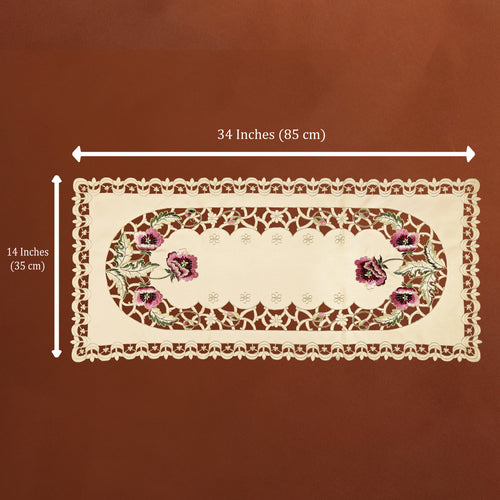 Siena Floral Cutwork Table Runner