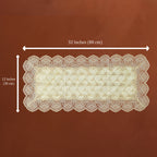 Opal Vintage Scalloped Lace Table Runner