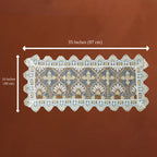Empress Damask Tissue Work Lace Table Runner