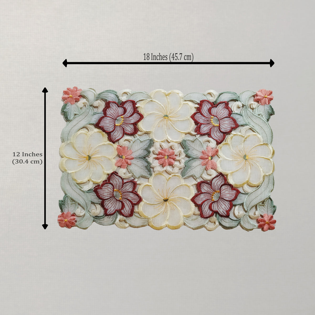 Fleur Botanical Cutwork Table Mat Set of 6