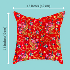 Noor Floral Sequin Cushion Cover - Set of 5